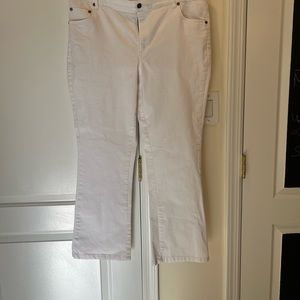 White bootcut express never worn 16s